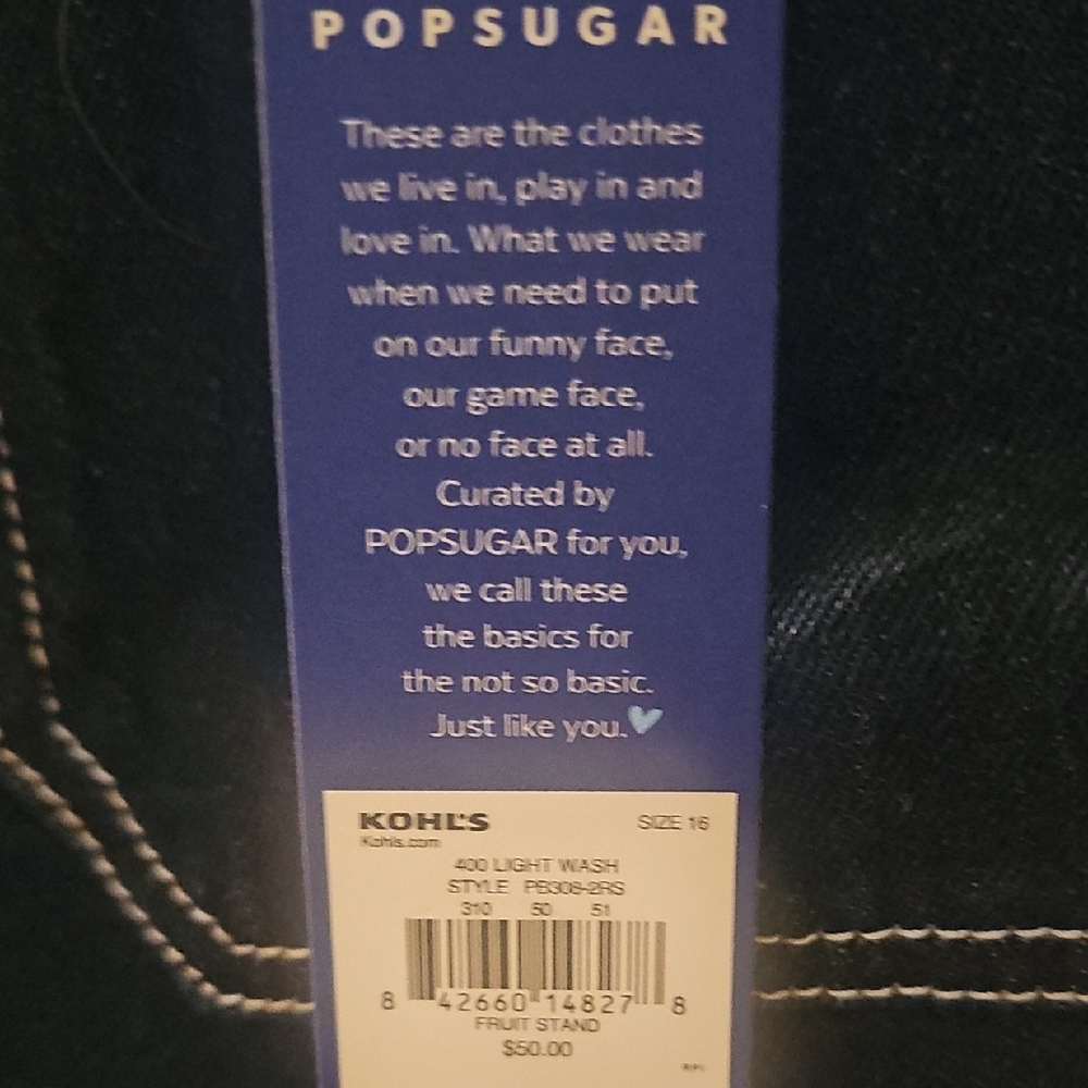 POPSUGAR NWT Women's Denim Fruit Stand Mini Skirt Size 16 - Picture 4 of 9